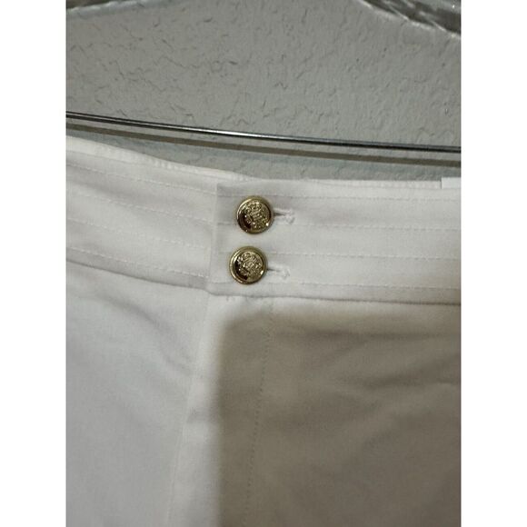 Chico's Pants‎ Womens Size 3 US SZ 16 White Wide Leg Crop NEW - Picture 2 of 5